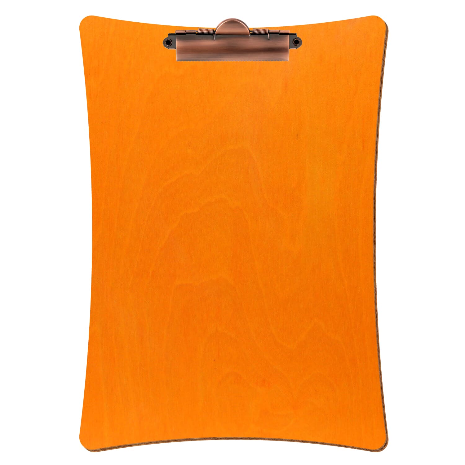 Klemmbrett konkav Orange A4 hochkant Zahnklemme Kupfer