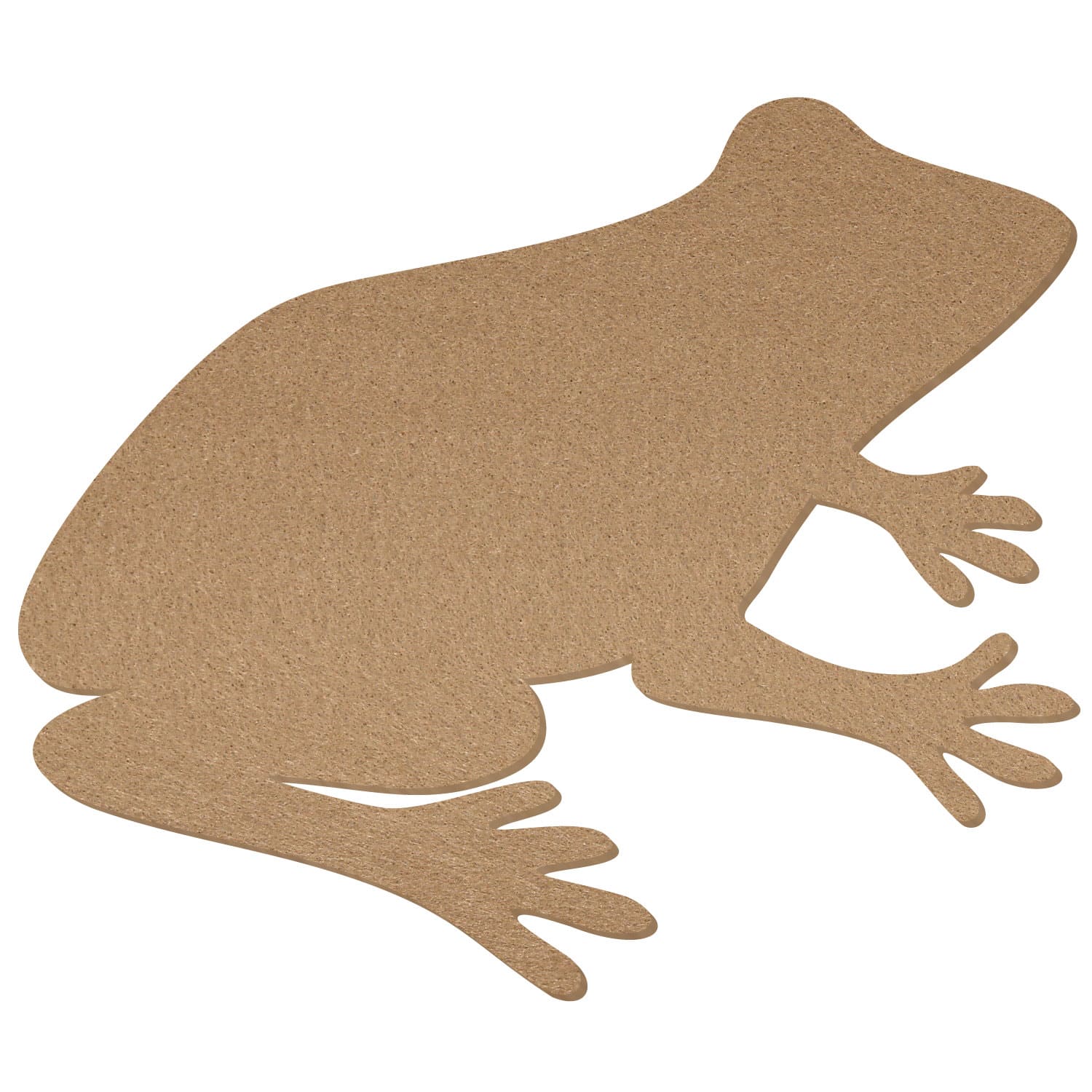 Frosch Laubfrosch Filz Zuschnitt Hellbraun 3-60cm