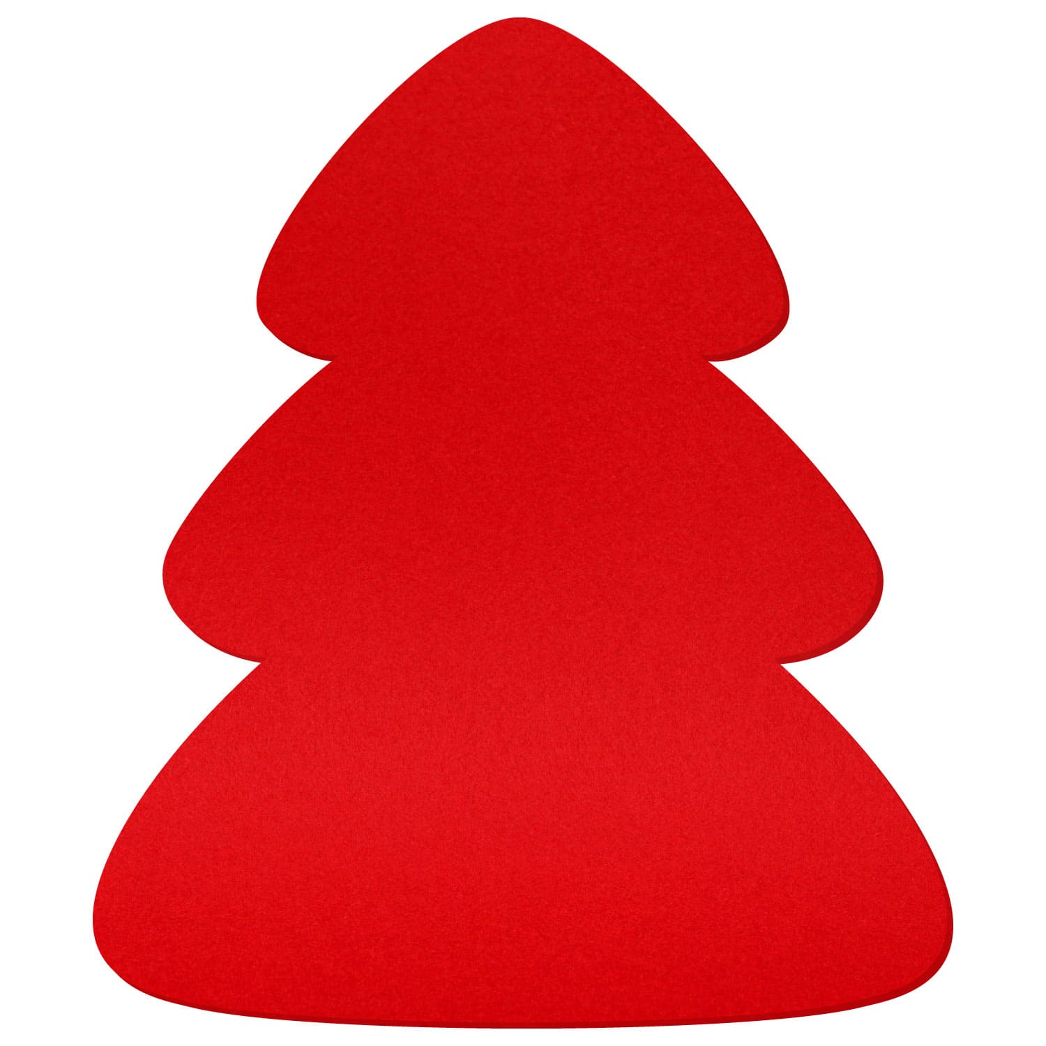 Tannenbaum Filz Zuschnitt Rot 3-60cm