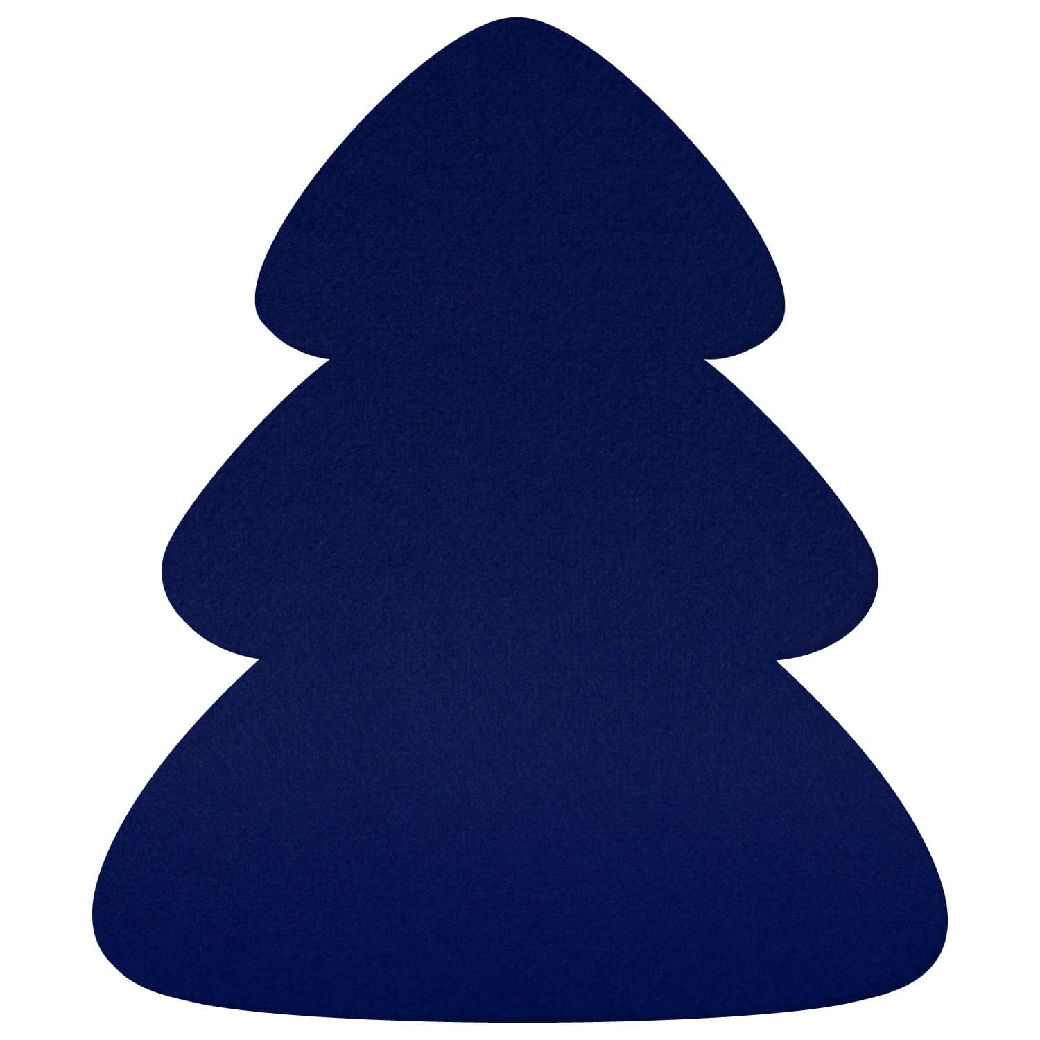 Tannenbaum Filz Zuschnitt Blau 3-60cm