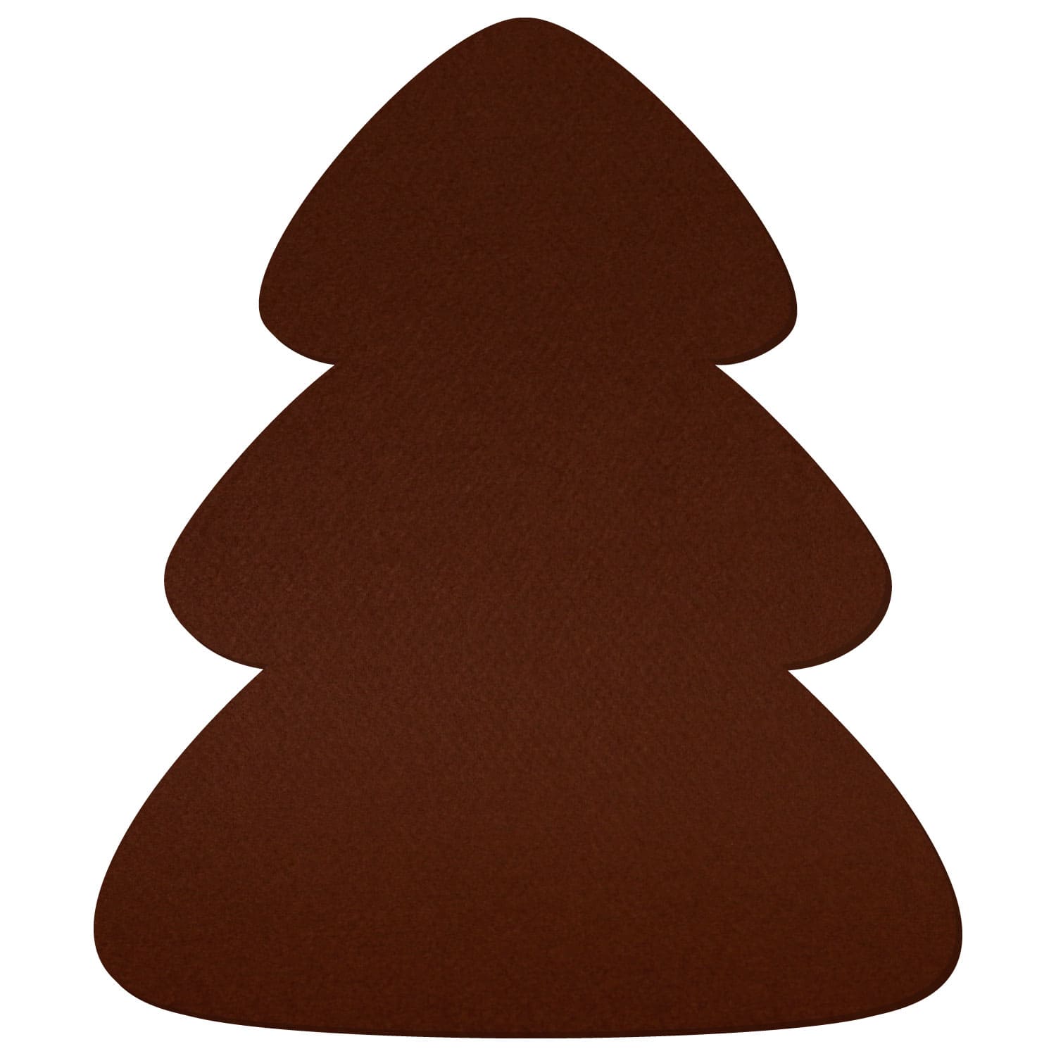 Tannenbaum Filz Zuschnitt Braun 3-60cm