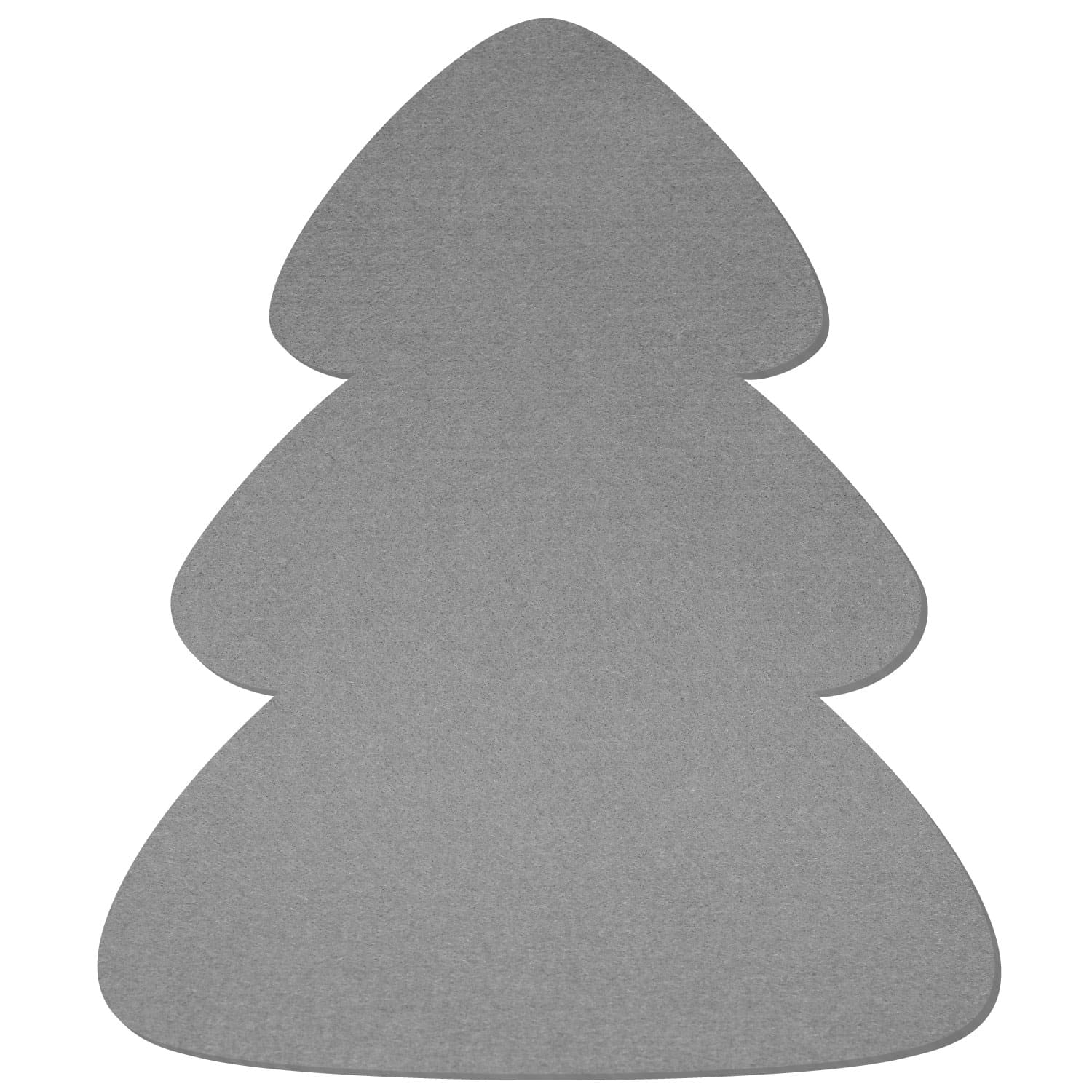 Tannenbaum Filz Zuschnitt Grau 3-60cm