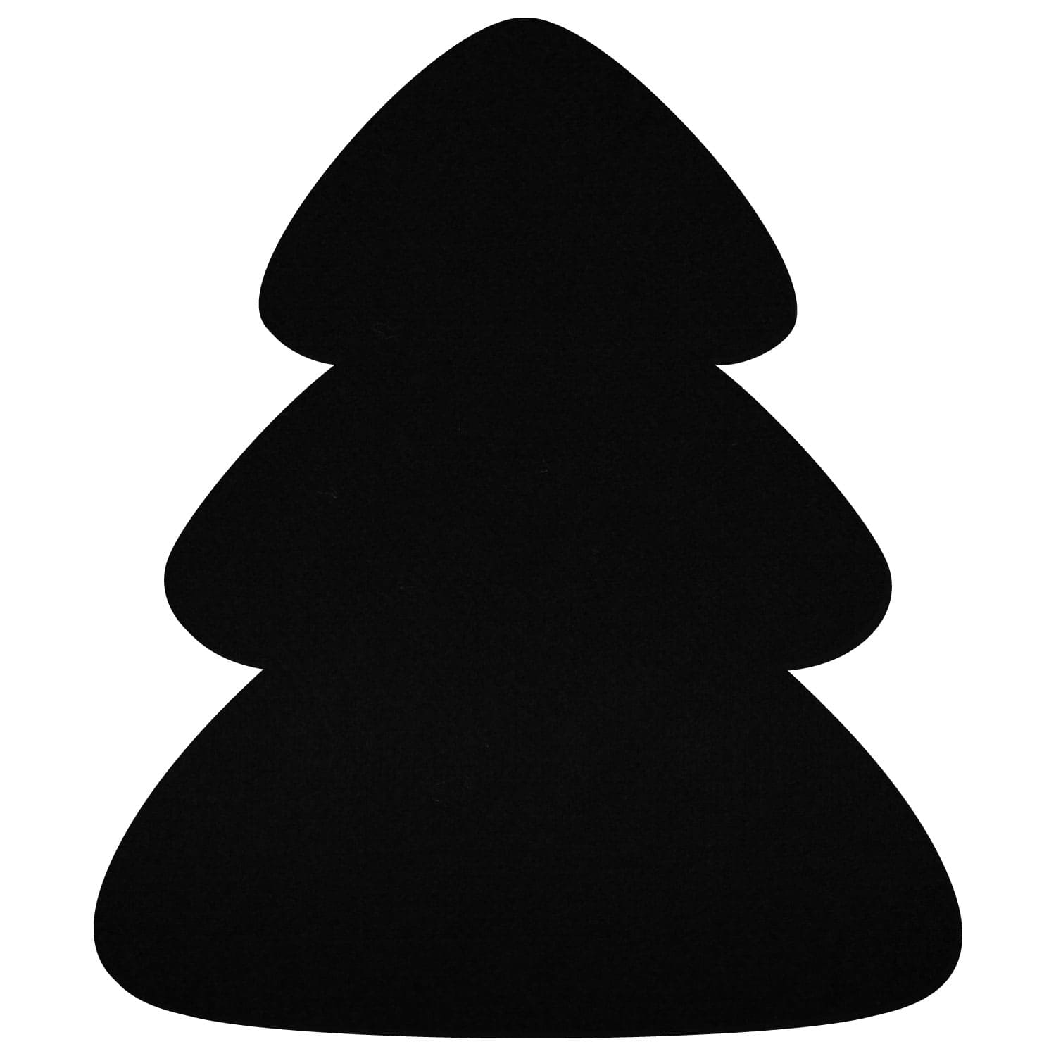 Tannenbaum Filz Zuschnitt Schwarz 3-60cm