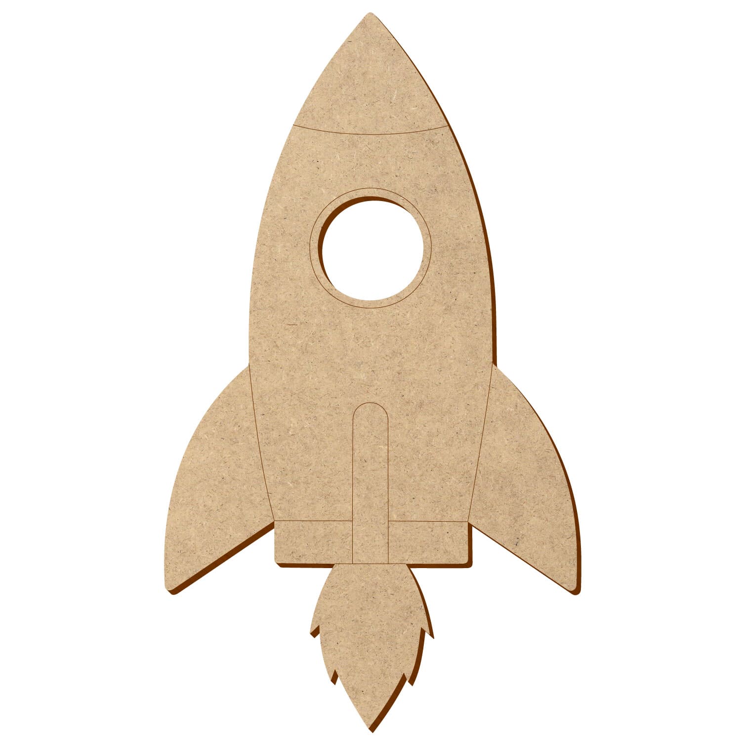 MDF Rakete V2 - Deko Basteln 5-50 cm