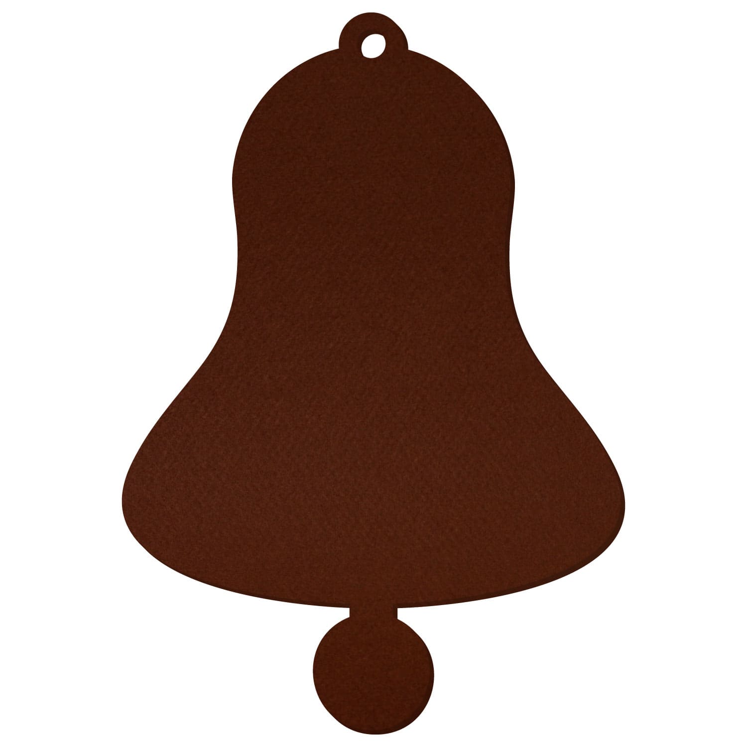Glocke Filz Zuschnitt Braun 3-60cm