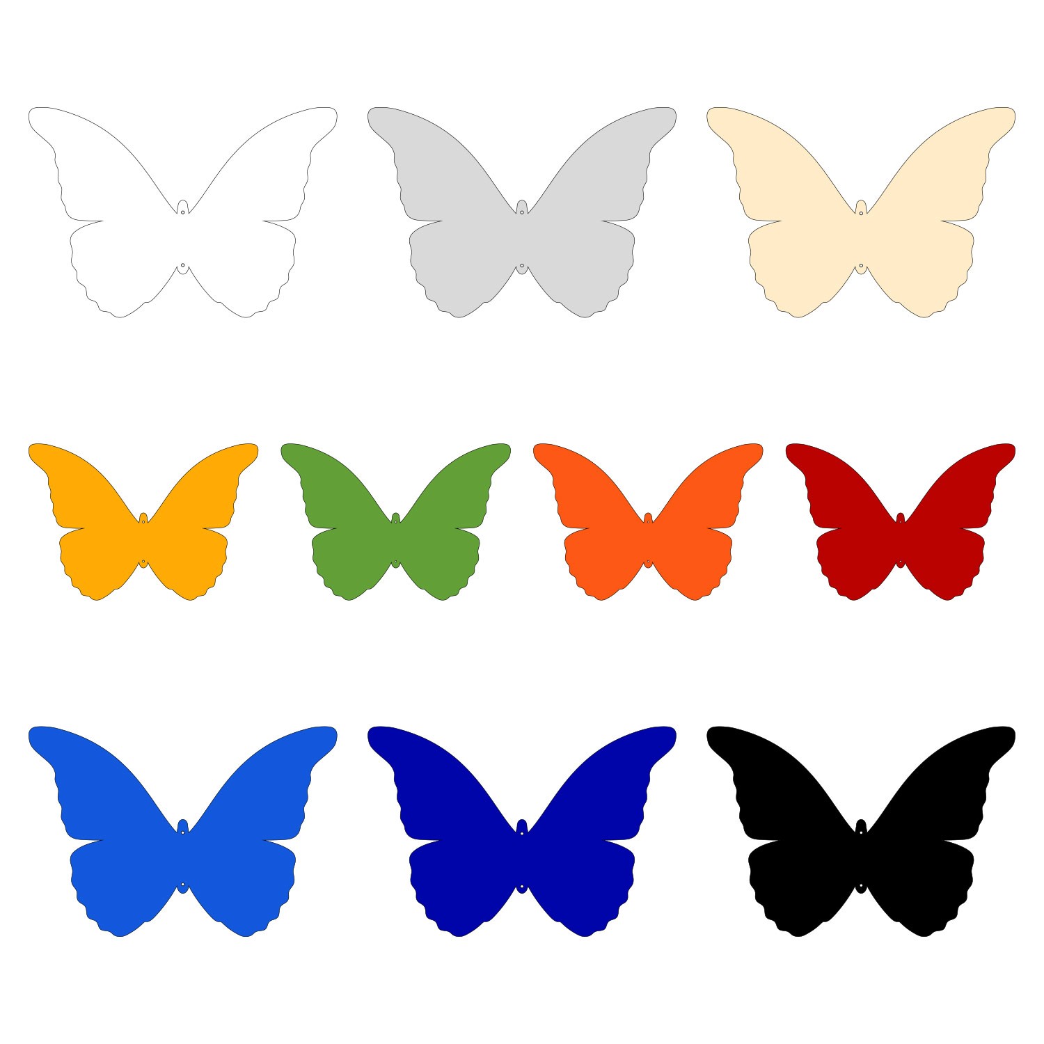 PLEXIGLAS® Schmetterling Wanddeko Zuschnitt