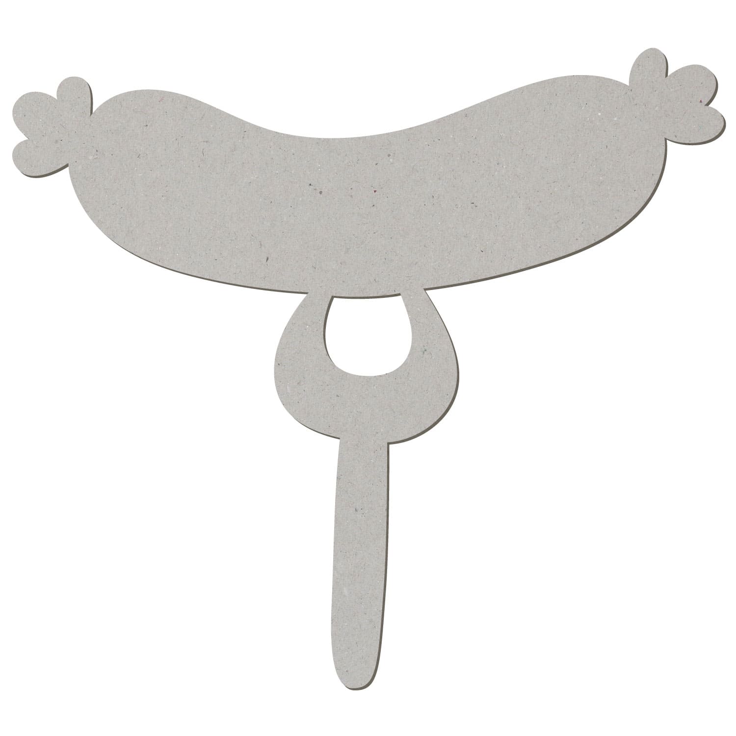 Weißwurst V2 Pappe Zuschnitt 5-50cm