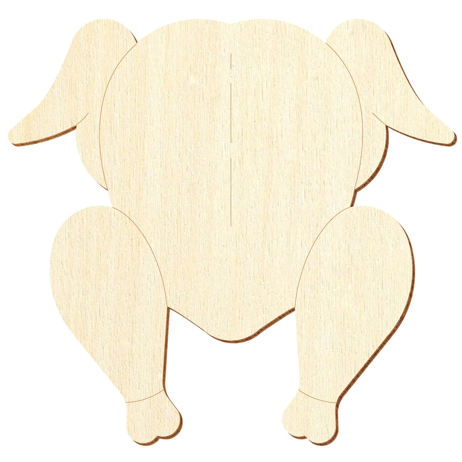 Grillhähnchen Broiler Holz Zuschnitt 5-50cm