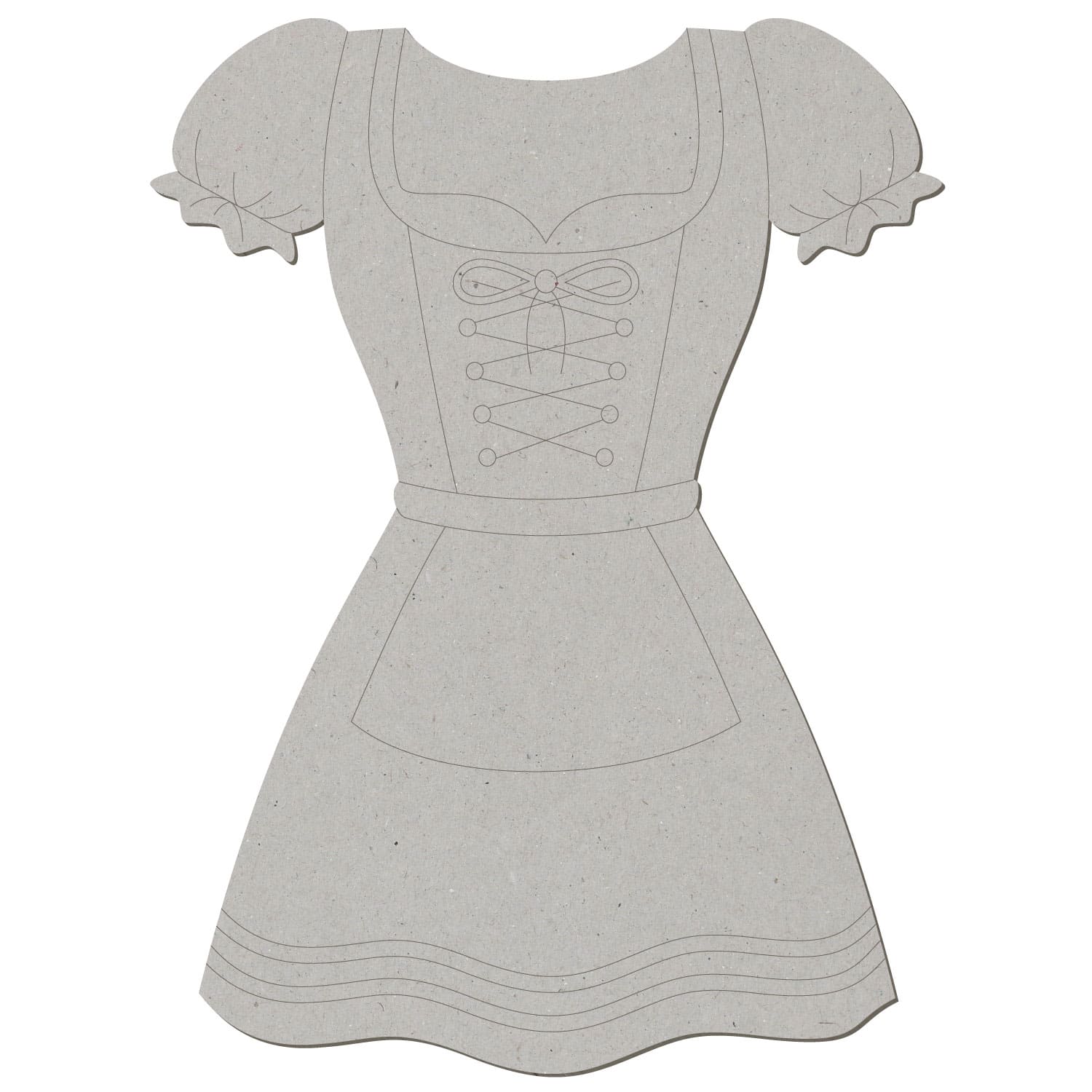 Dirndl V2 Pappe Zuschnitt 5-50cm