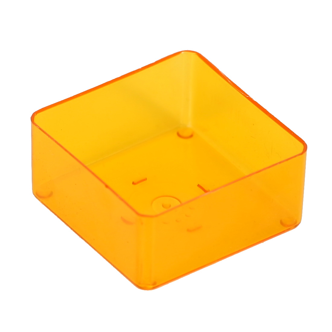 orange transparente eckige Teelichthüllen