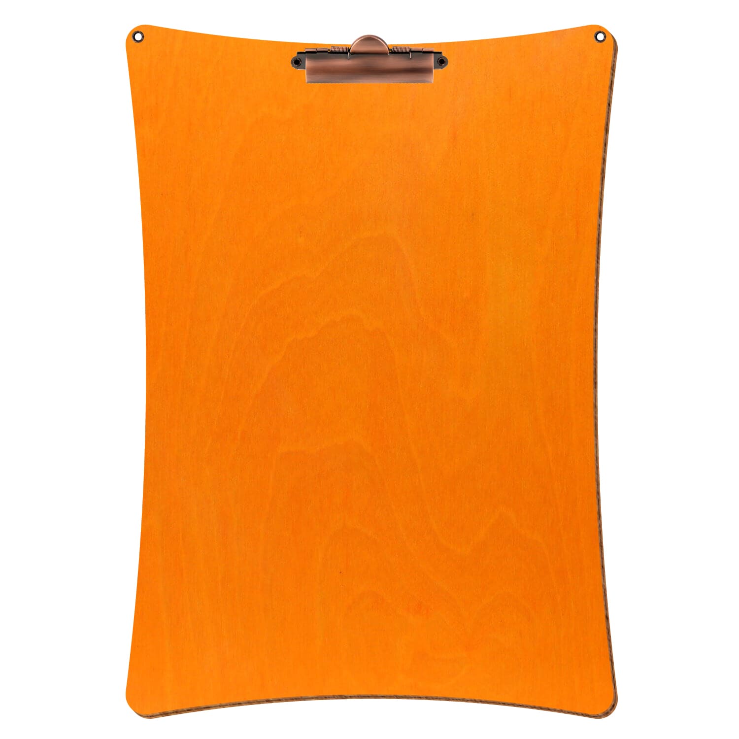 Klemmbrett konkav mit 2 Ösen Orange A3 hochkant Zahnklemme Kupfer