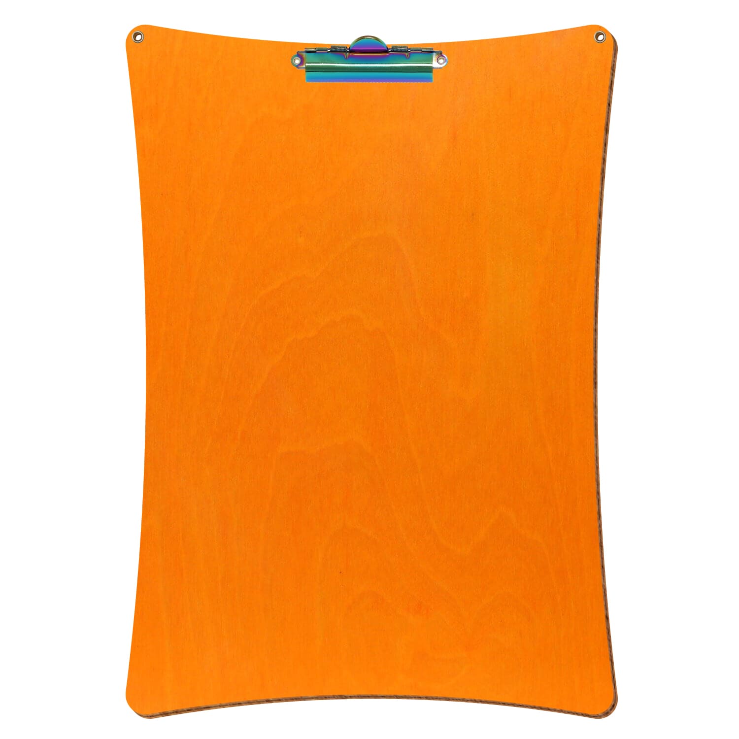 Klemmbrett konkav mit 2 Ösen Orange A3 hochkant Zahnklemme Regenbogen