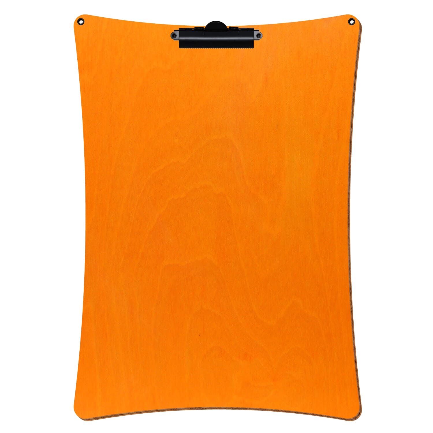 Klemmbrett konkav mit 2 Ösen Orange A3 hochkant Zahnklemme schwarz
