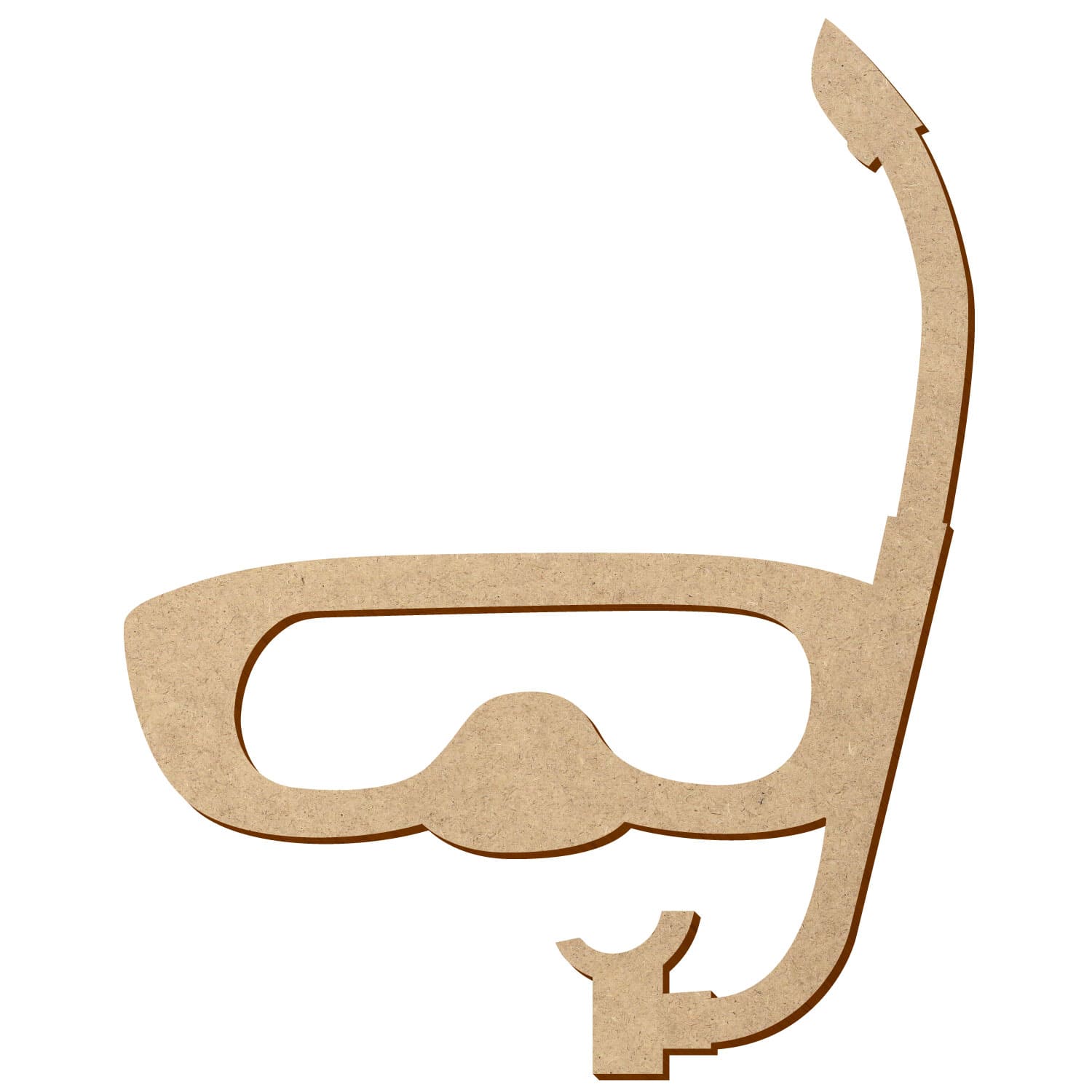 Schnorchel Taucherbrille MDF Zuschnitt 5-50cm