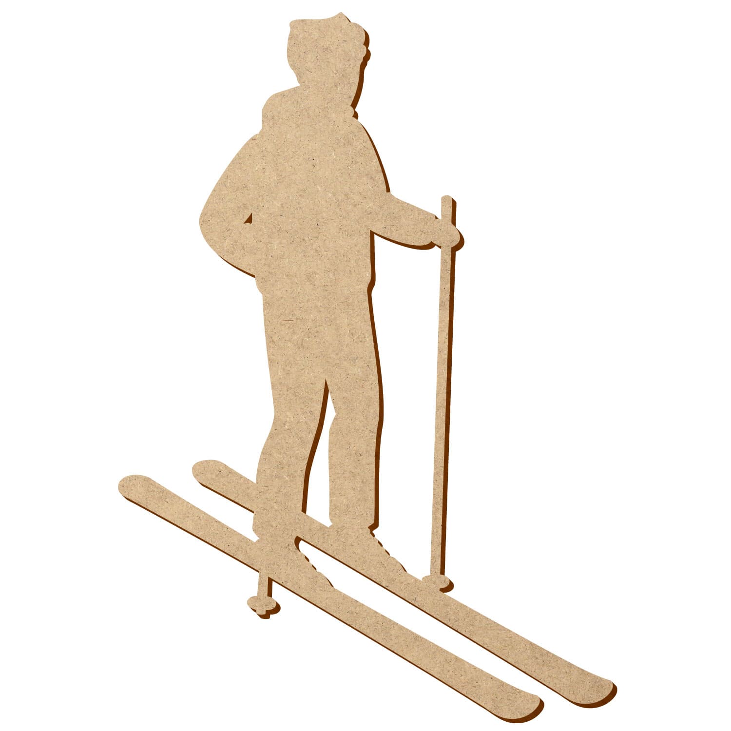 Skifahrer 1 MDF Zuschnitt 5-50cm