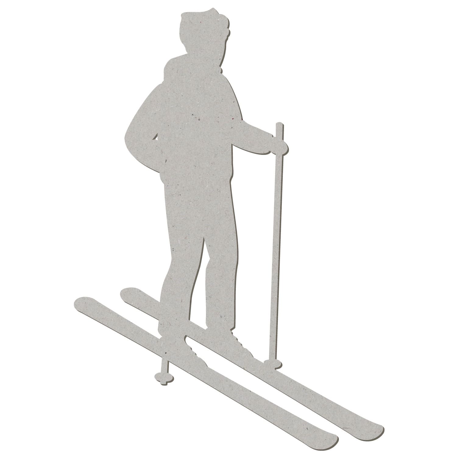 Skifahrer 1 Pappe Zuschnitt 5-50cm