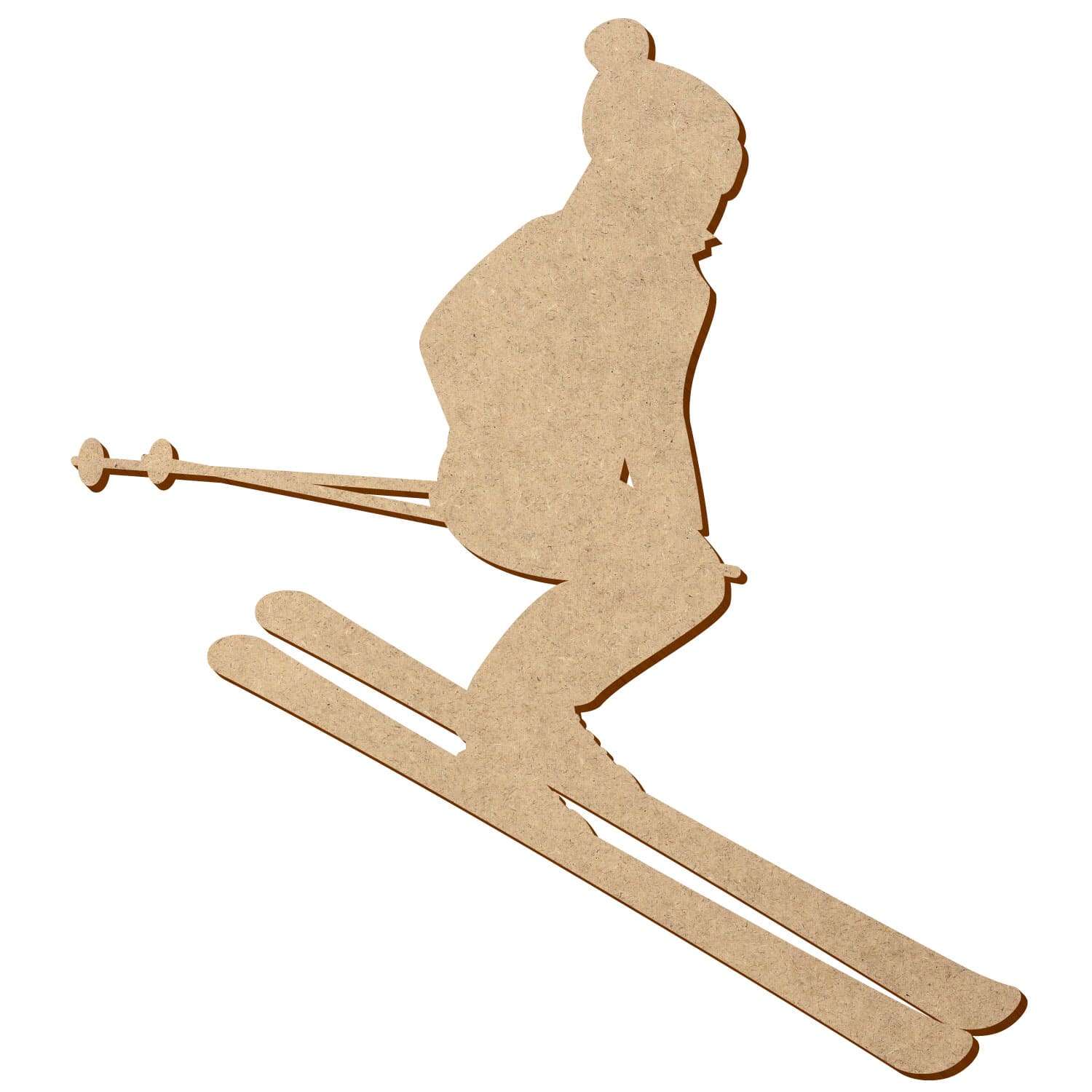 Skifahrer 2 MDF Zuschnitt 5-50cm