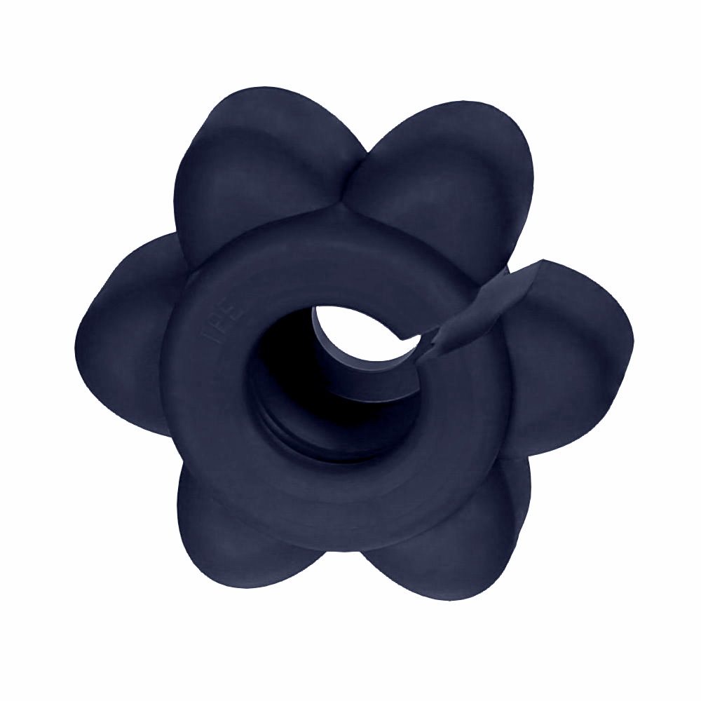 Flaschenöffner Blume Aufschraubhilfe Schwarzblau stehend