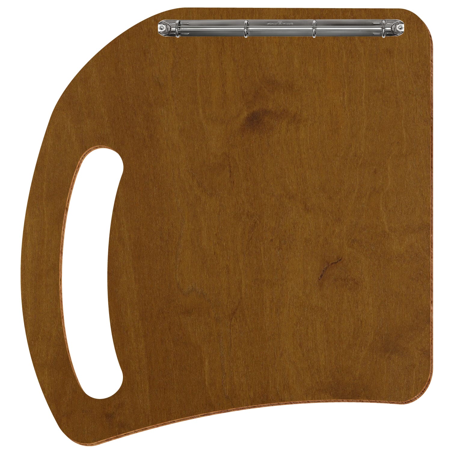 Ringbuchbrett Gastro Teak A3 quer Ringbuchmechanik 4fach silber