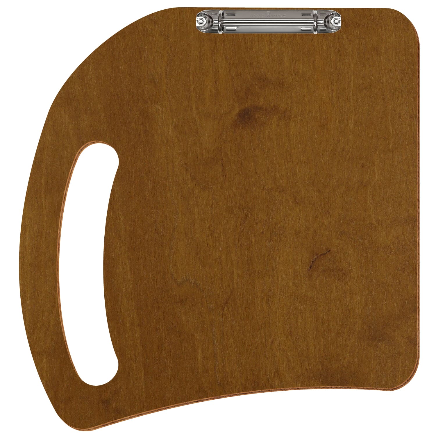 Ringbuchbrett Gastro Teak A4 quer Ringbuchmechanik 2fach silber