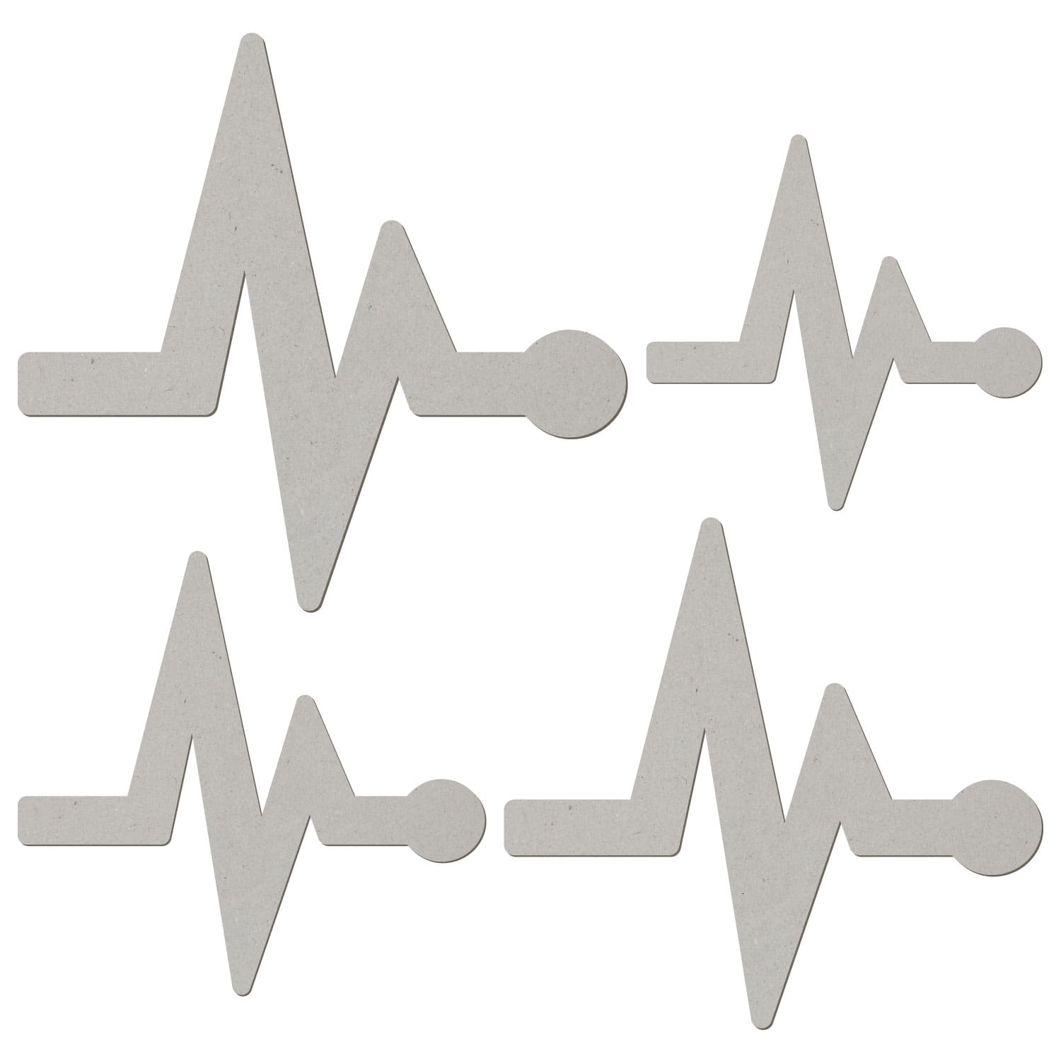 EKG-Kurve Pappe Zuschnitt 5-50cm – Bild 2