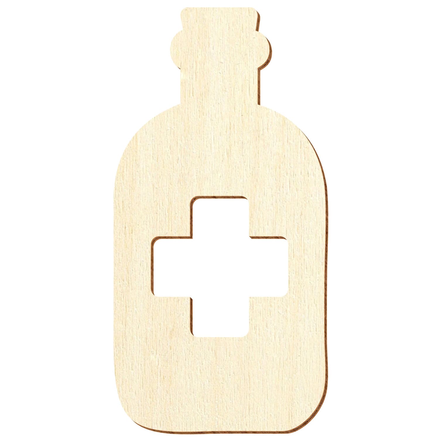Arzneiflasche Holz Zuschnitt 5-50cm