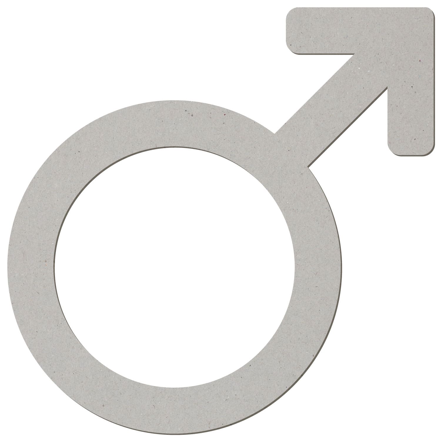 Symbol Mann Pappe Zuschnitt 5-50cm