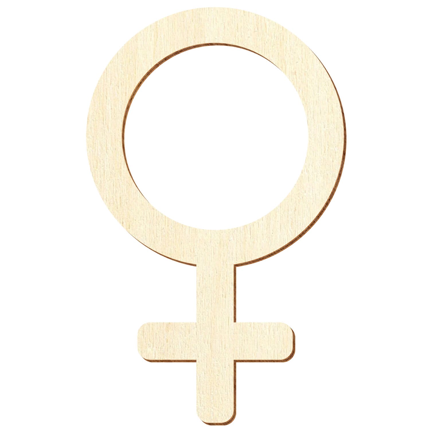 Symbol Frau Holz Zuschnitt 5-50cm