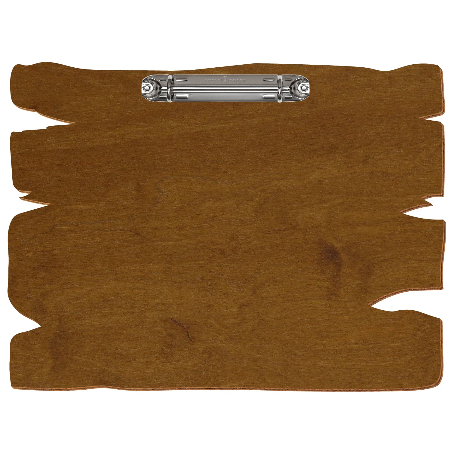 Ringbuchbrett Holzbrettform Teak A4 querkant Ringbuchmechanik silber