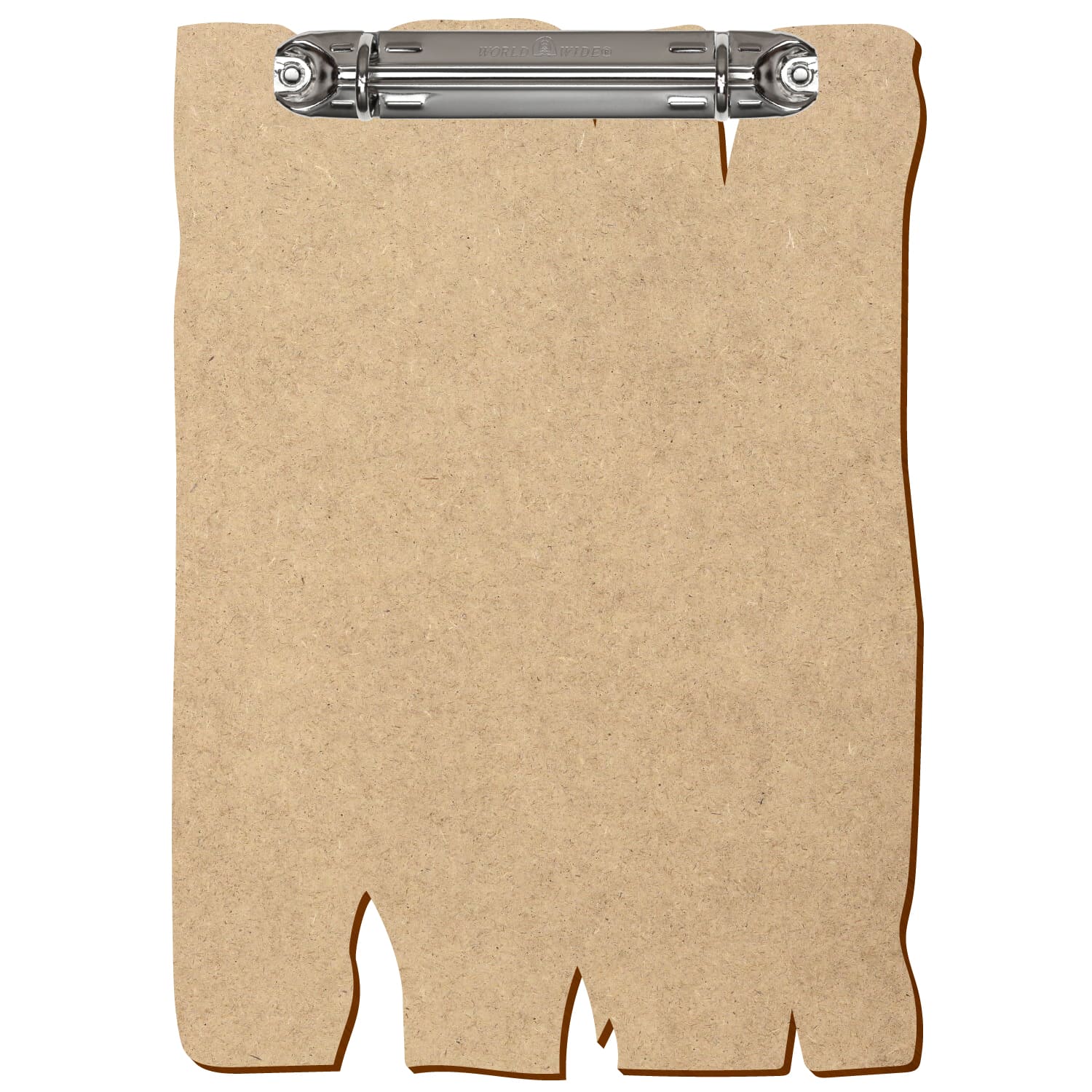 Ringbuchbrett Holzbrettform HDF A5 hochkant Ringbuchmechanik silber