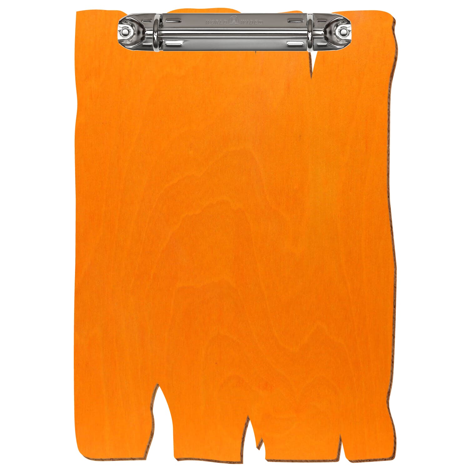 Ringbuchbrett Holzbrettform Orange A5 hochkant Ringbuchmechanik silber