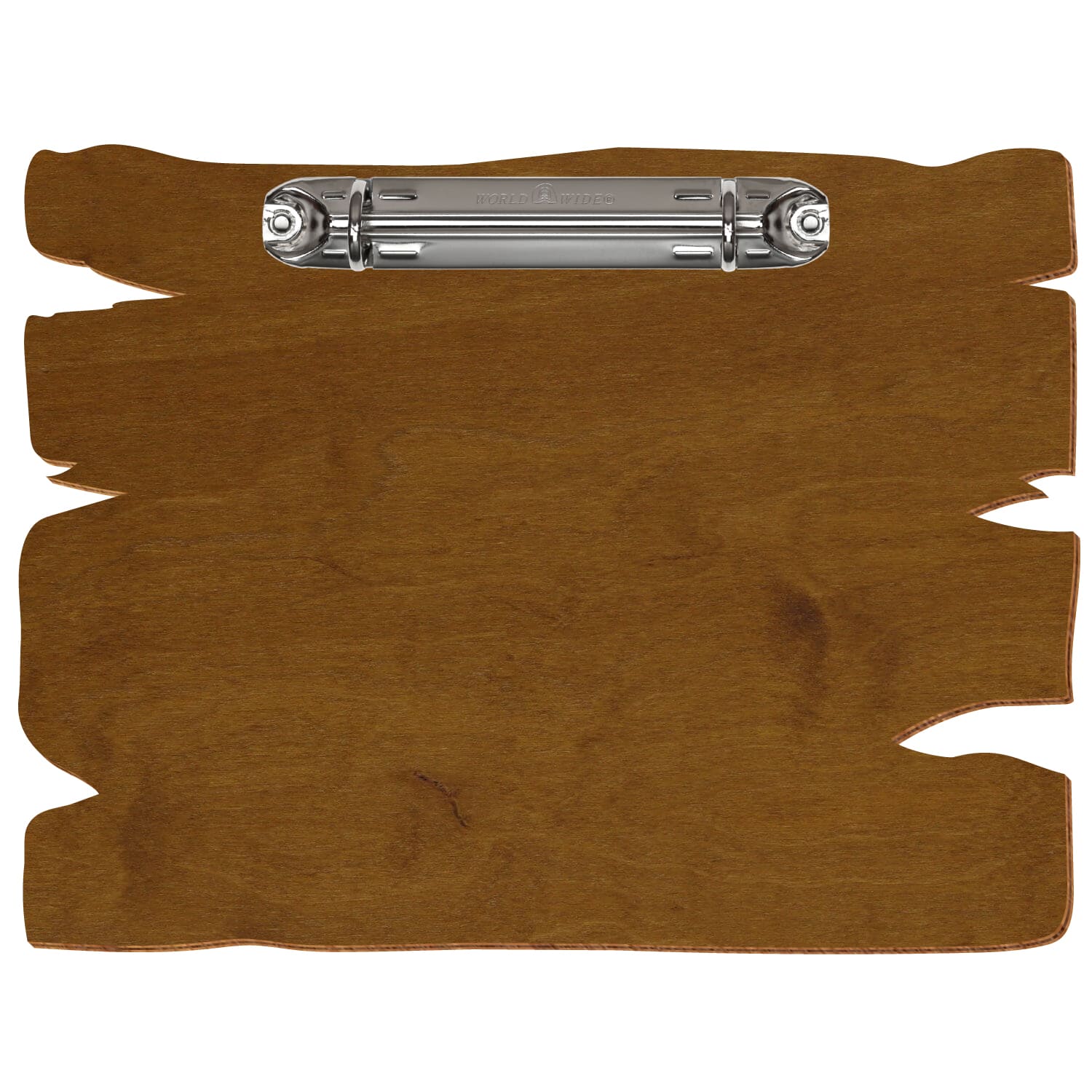 Ringbuchbrett Holzbrettform Teak A5 querkant Ringbuchmechanik silber