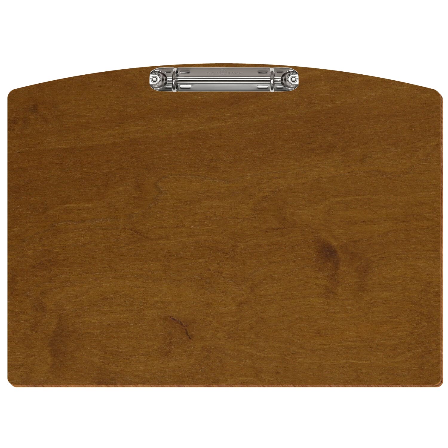Ringbuchbrett Segmentform Teak A4 querkant Ringbuchmechanik silber