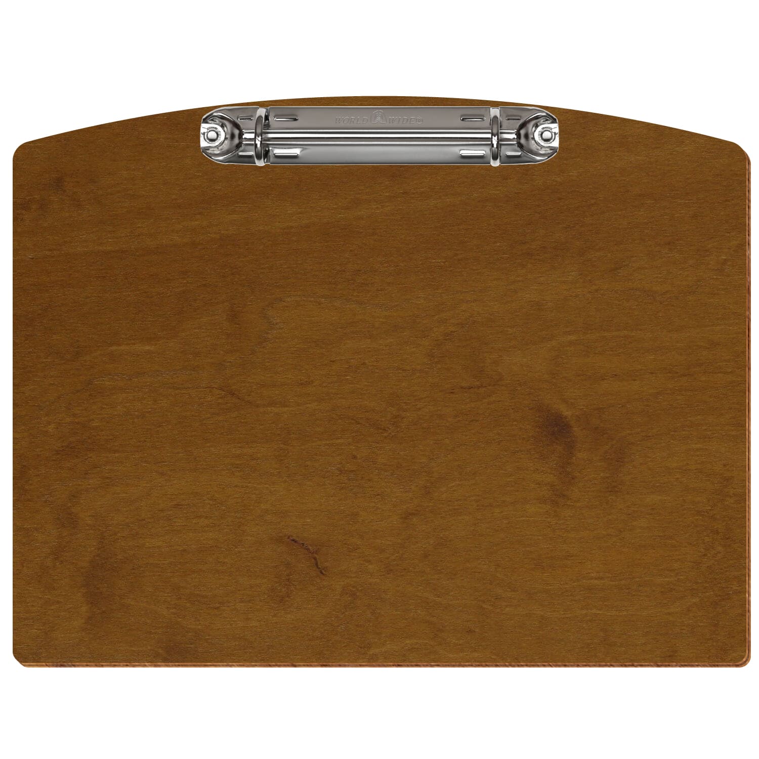 Ringbuchbrett Segmentform Teak A5 querkant Ringbuchmechanik silber