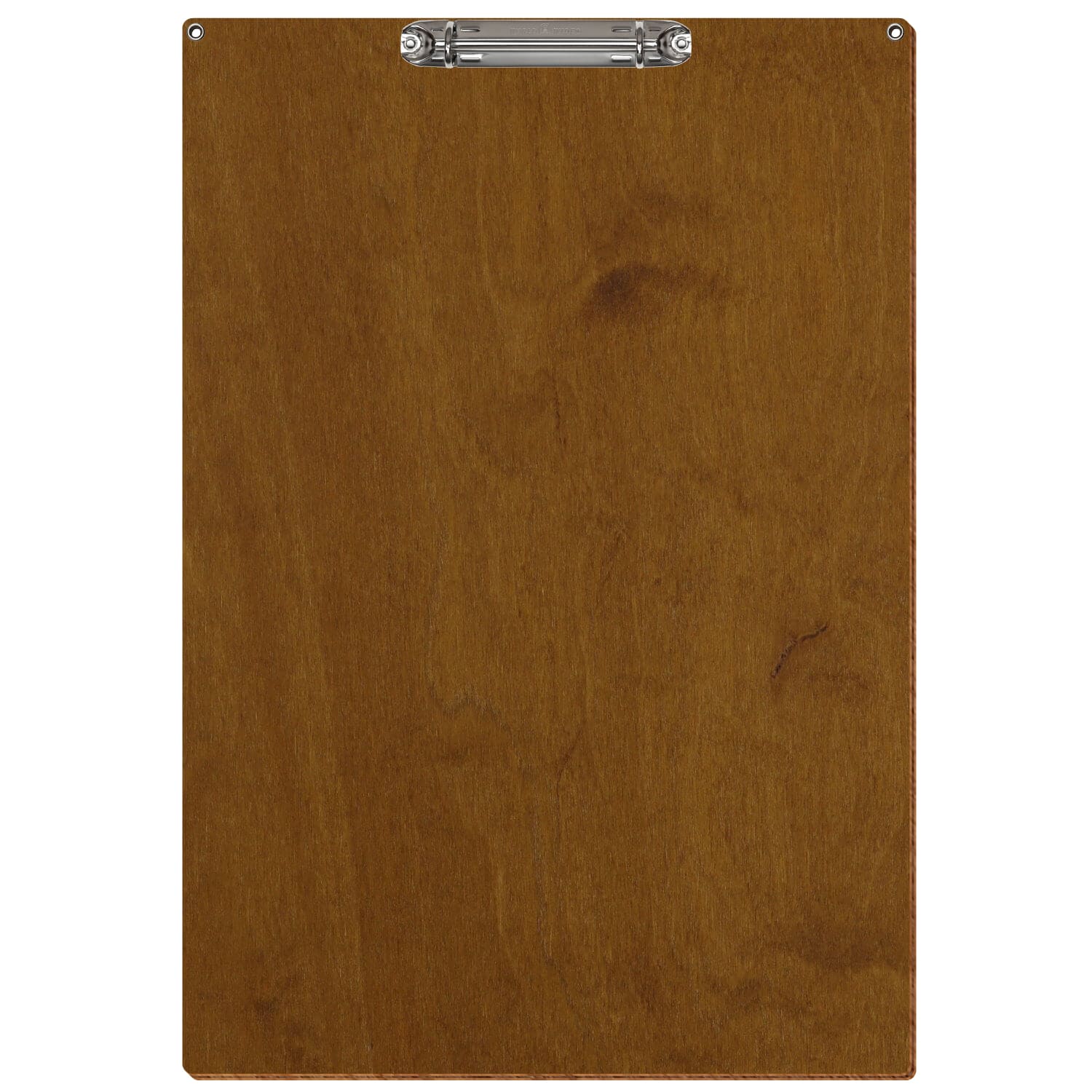 Ringbuchbrett Standardform mit 2 Ösen Teak A3 hochkant Ringbuchmechanik silber