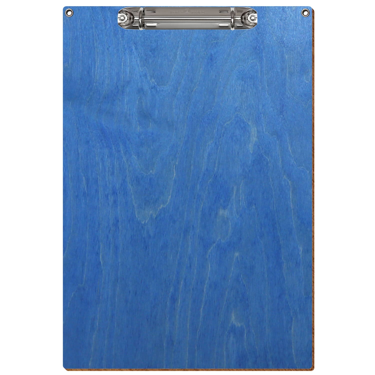 Ringbuchbrett Standardform mit 2 Ösen Kornblumenblau A4 hochkant Ringbuchmechanik silber