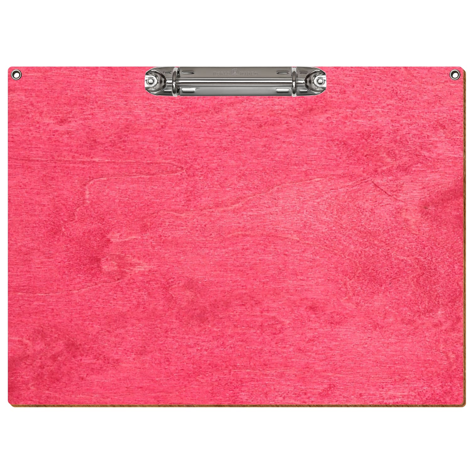 Ringbuchbrett Standardform mit 2 Ösen Dunkelpink A4 querkant Ringbuchmechanik silber