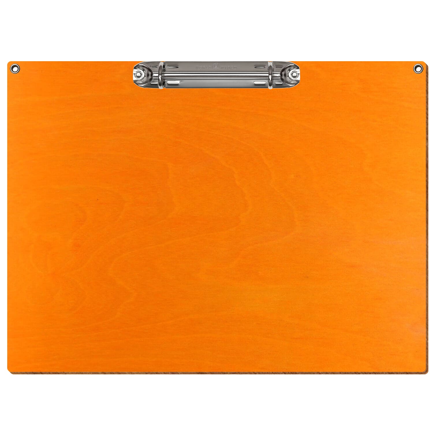Ringbuchbrett Standardform mit 2 Ösen Orange A4 querkant Ringbuchmechanik silber