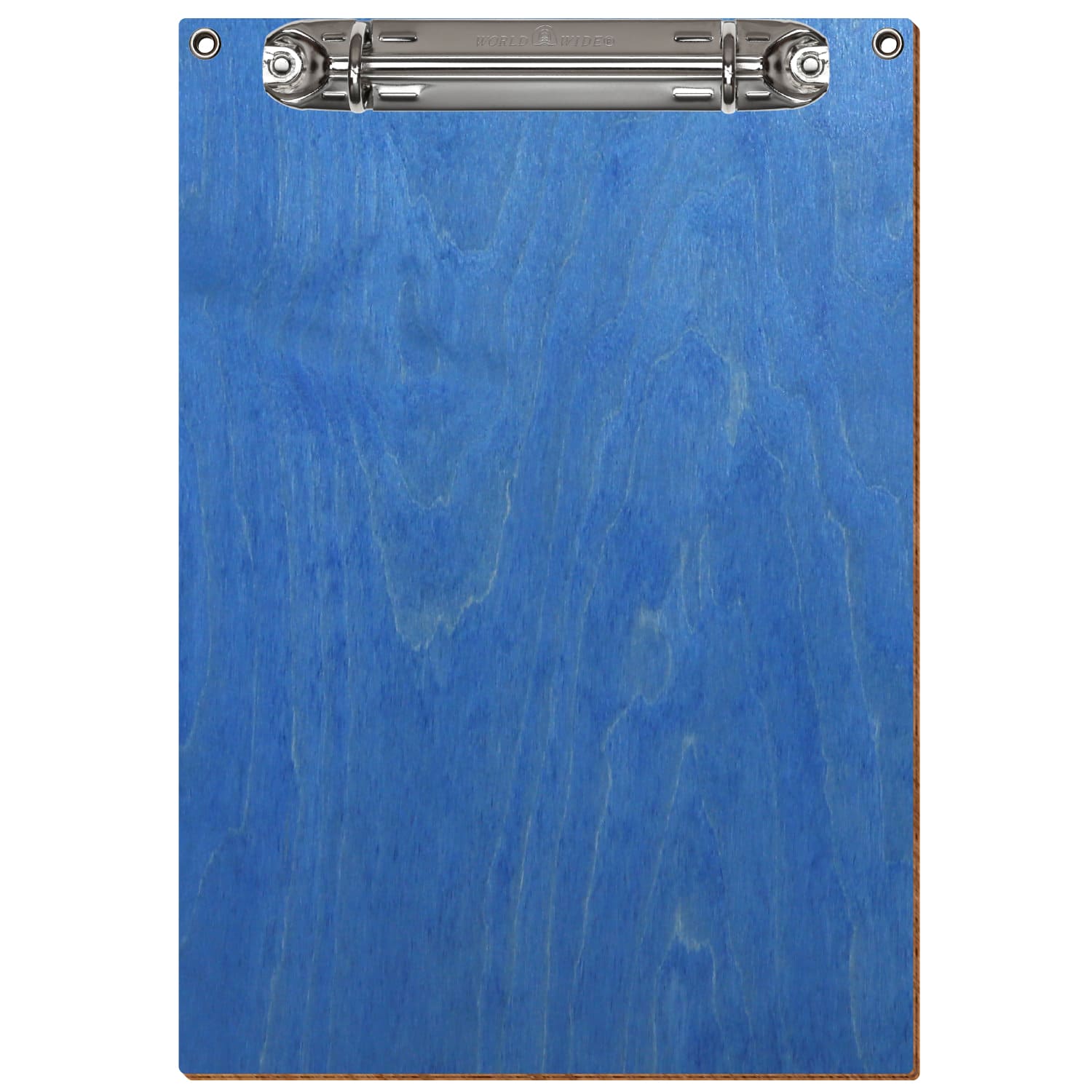 Ringbuchbrett Standardform mit 2 Ösen Kornblumenblau A5 hochkant Ringbuchmechanik silber