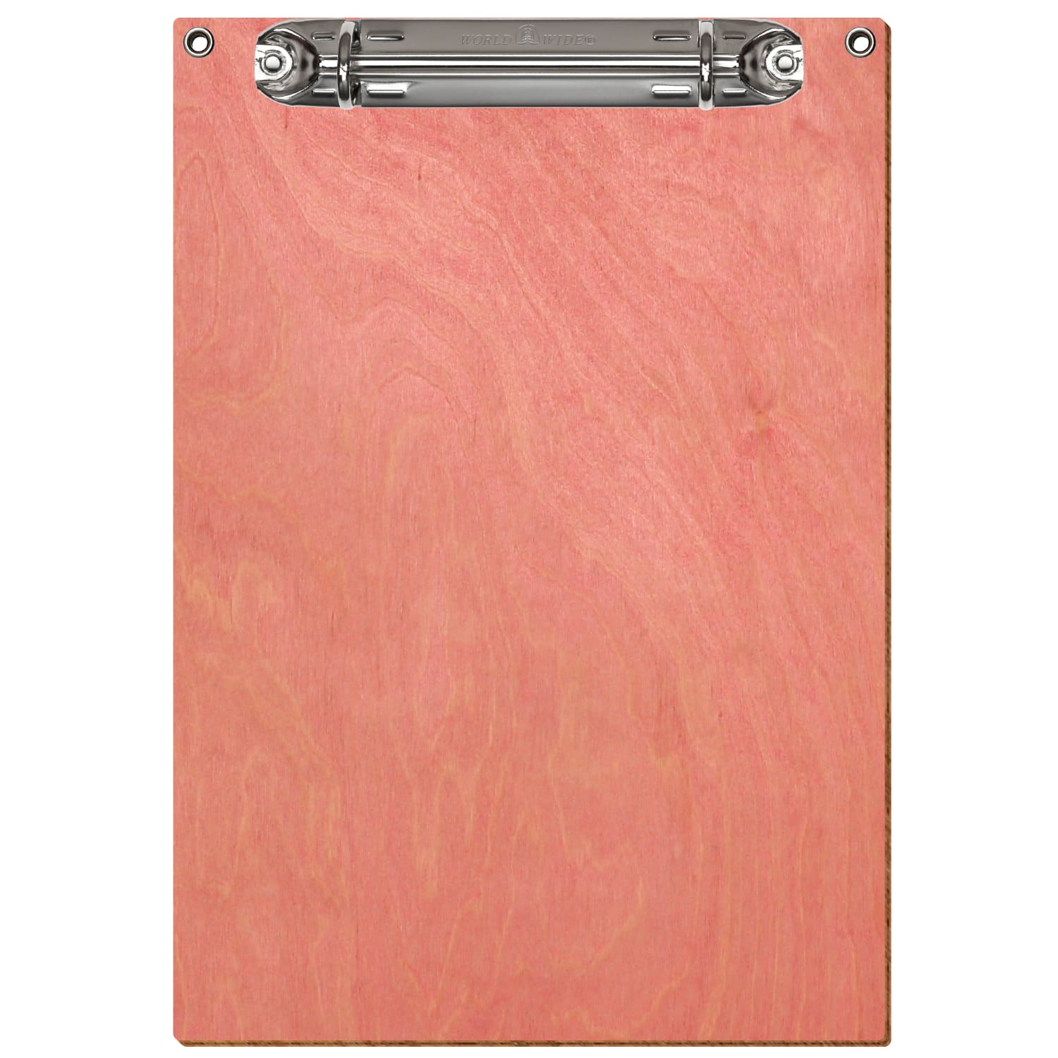 Ringbuchbrett Standardform mit 2 Ösen Rosa A5 hochkant Ringbuchmechanik silber