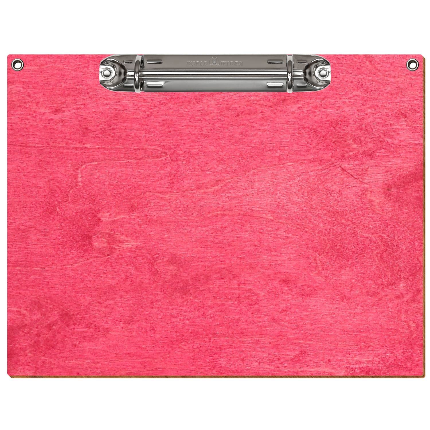 Ringbuchbrett Standardform mit 2 Ösen Dunkelpink A5 querkant Ringbuchmechanik silber