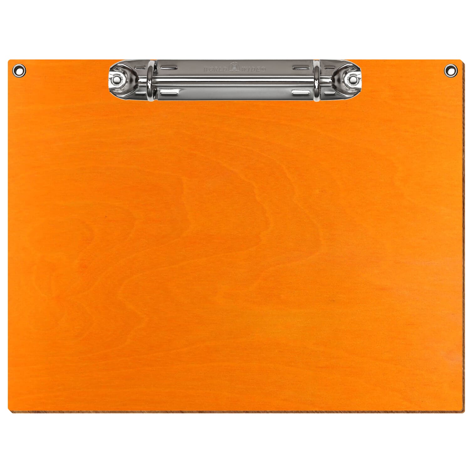 Ringbuchbrett Standardform mit 2 Ösen Orange A5 querkant Ringbuchmechanik silber