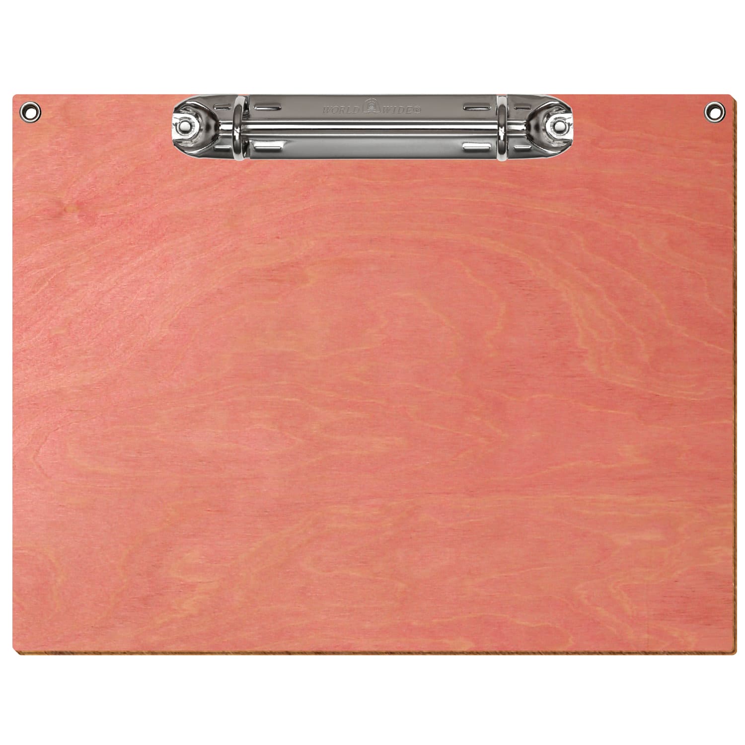 Ringbuchbrett Standardform mit 2 Ösen Rosa A5 querkant Ringbuchmechanik silber