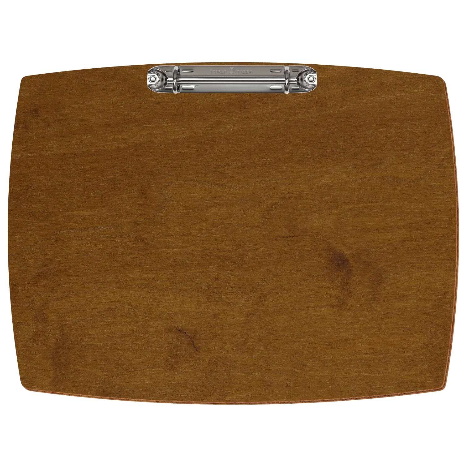 Ringbuchbrett konvex Teak A4 querkant Ringbuchmechanik silber