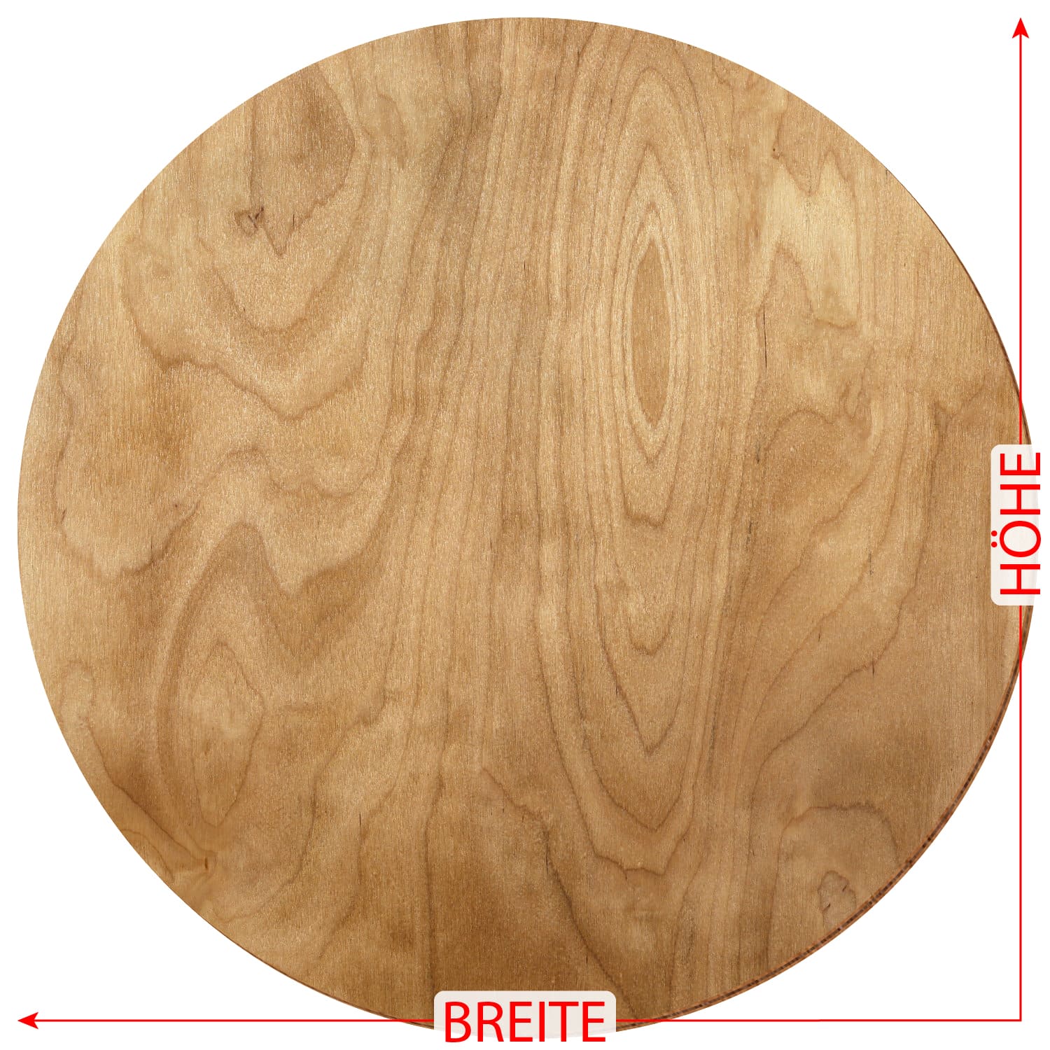 Scheibe Kreis Birke rustikal Holz Zuschnitt Größe