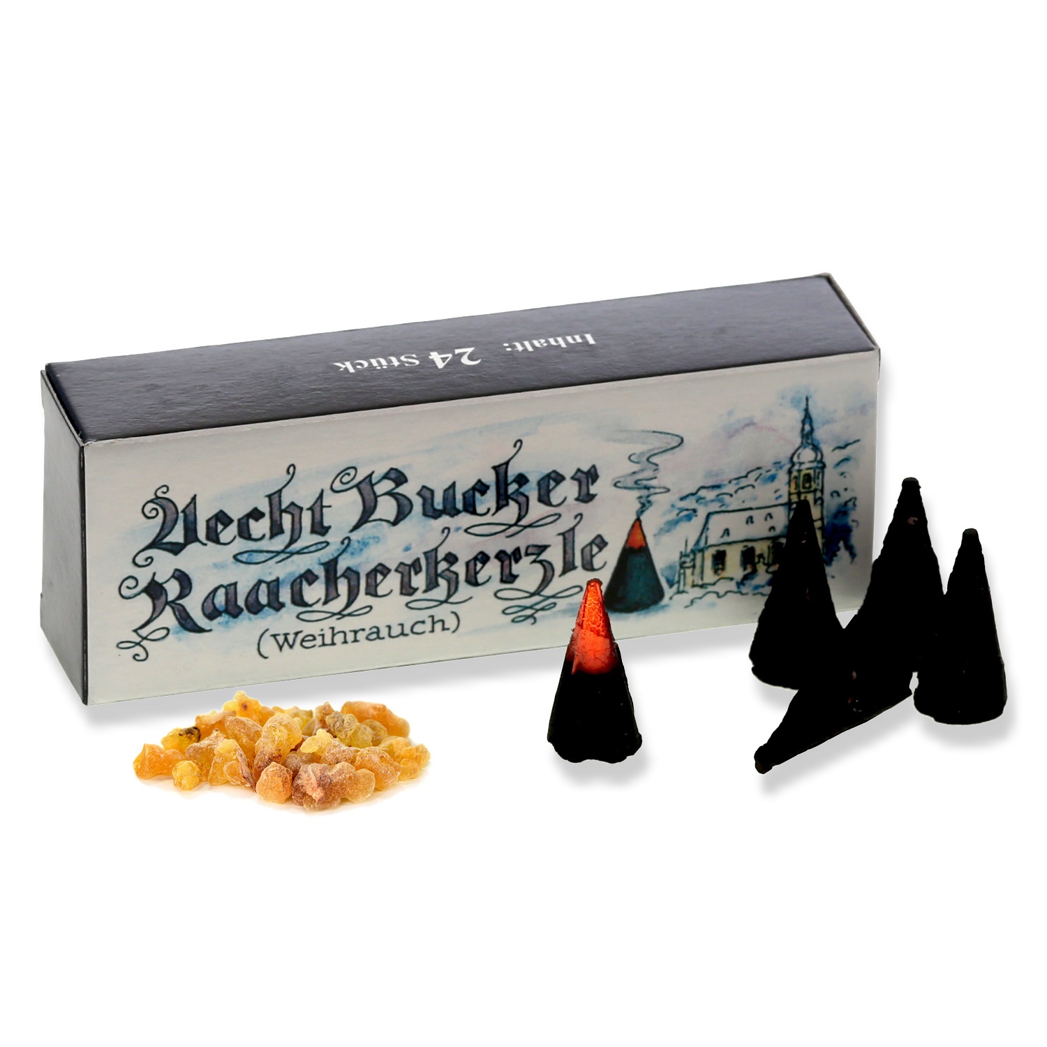 Echt Bockauer Räucherkerzen - Aecht Bucker Raacherkerzle – 1 Packung Weihrauch