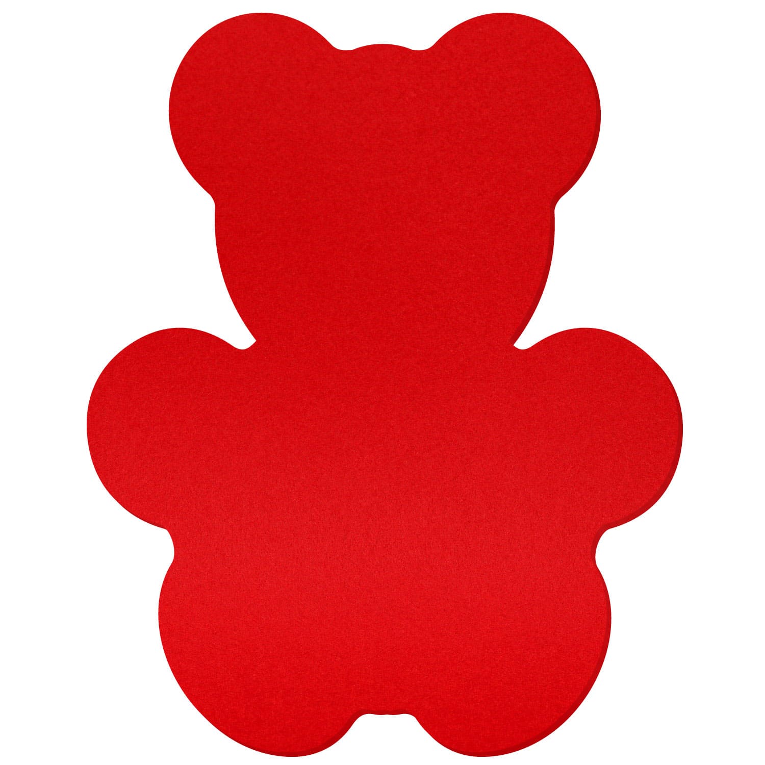 Teddy Filztuch Rot Zuschnitt 3-60cm