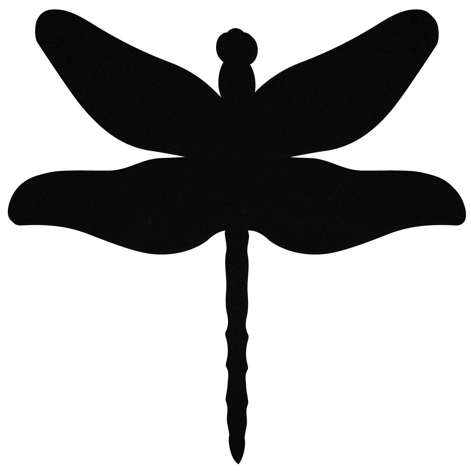 Libelle Filztuch Schwarz Zuschnitt 3-60cm