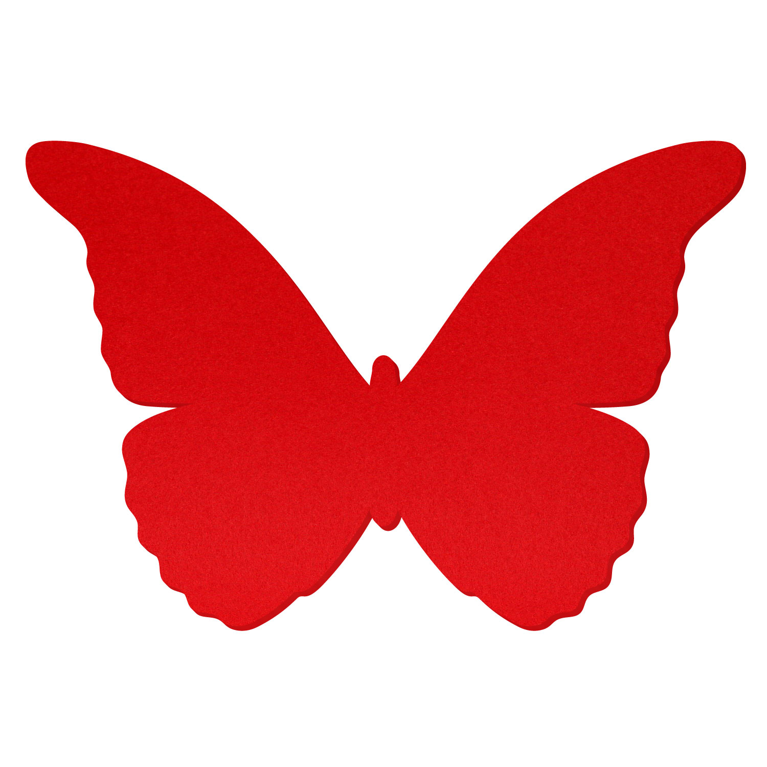 Schmetterling Filztuch Rot Zuschnitt 3-60cm