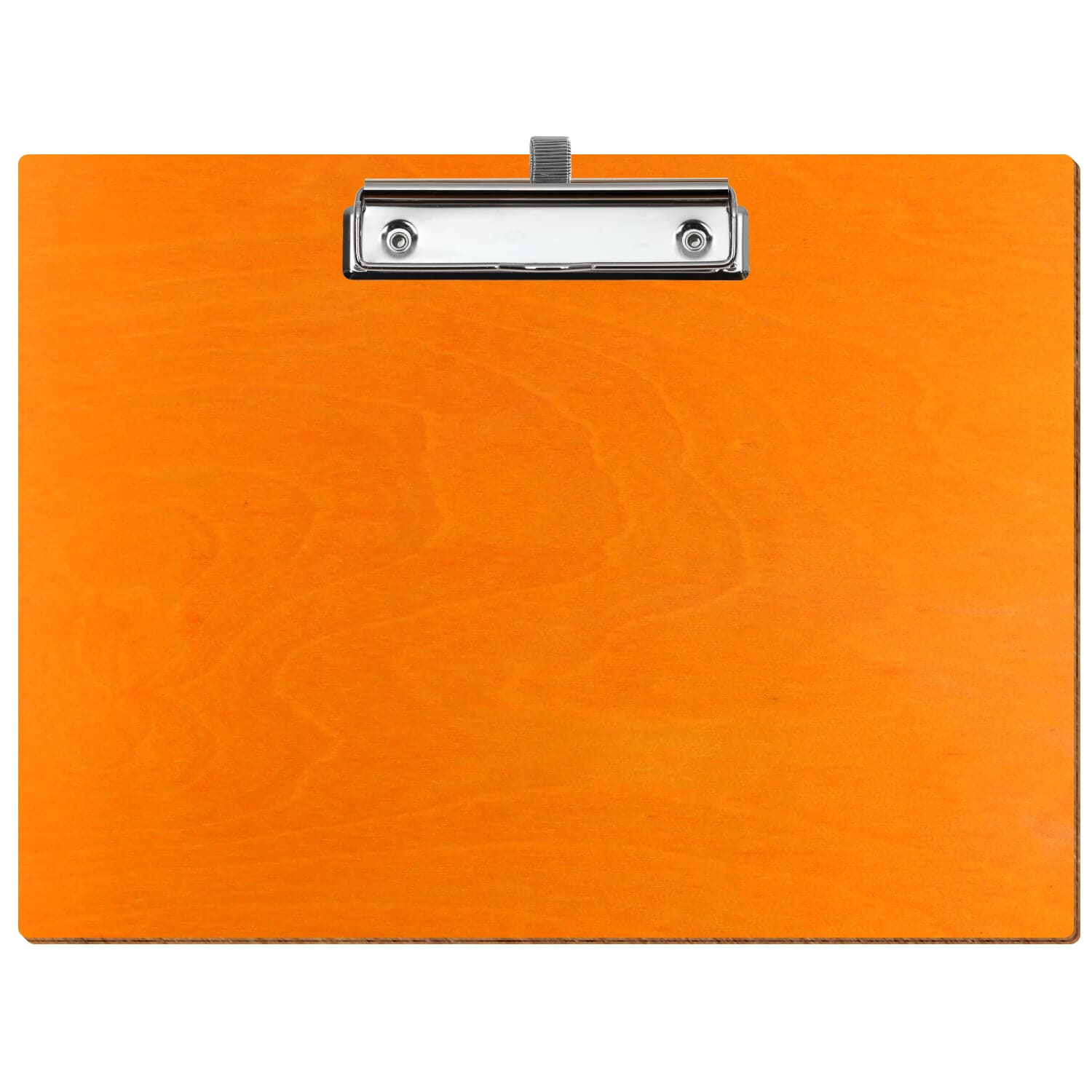 Klemmbrett Standardform Orange A4 querkant Stifthalter Bügelklemme silber